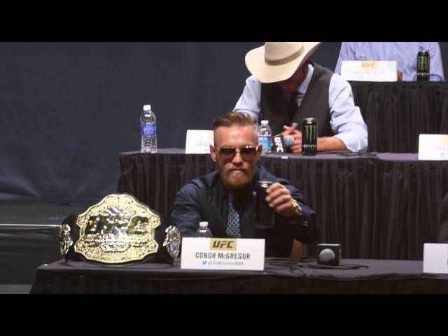 Conor McGregor Introduces the UFC to ‘Red Panty Night’ at Go Big Press Conference