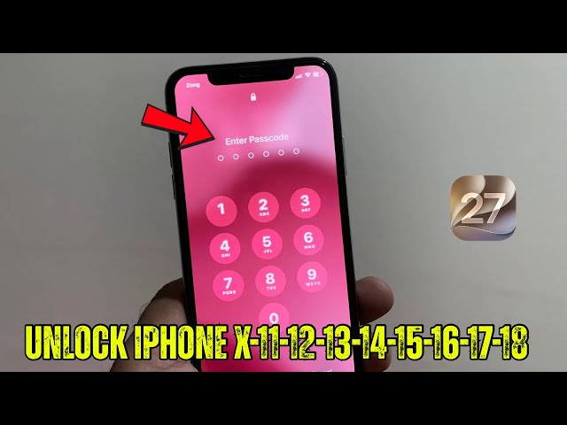Unlock iPhone X-11-12-13-14-15-16-17-18 Without Passcode and Data Losing | No Pc Needs