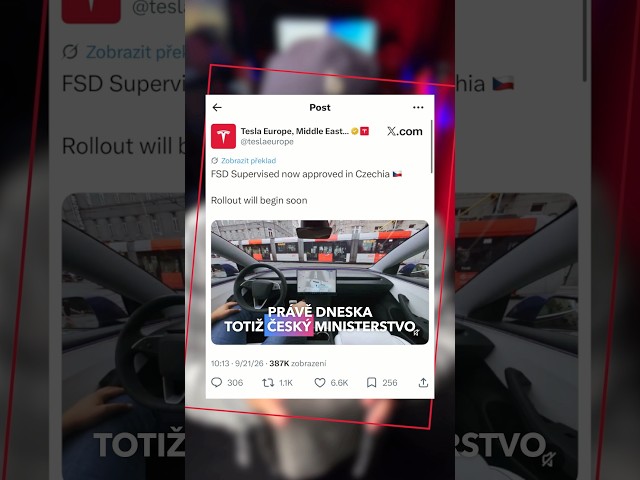 Velká novinka! Autopilot @tesla dostal v Česku ZELENOU! 🟢