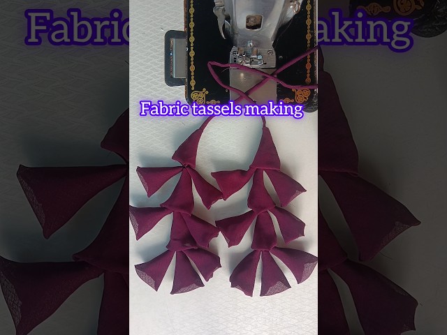 Fabric tassels making #shorts #fabric #tassels #sewing #tailoring #shortvideo #youtubeshorts