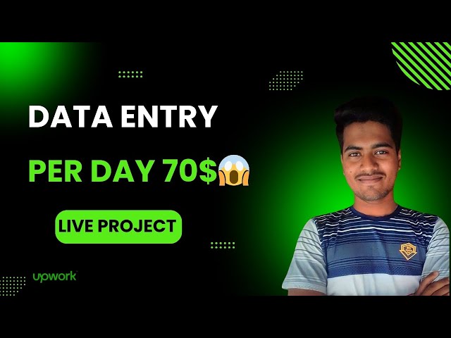 Data entry jobs work from home 2024 | Upwork Data Entry Live Project | Data Entry