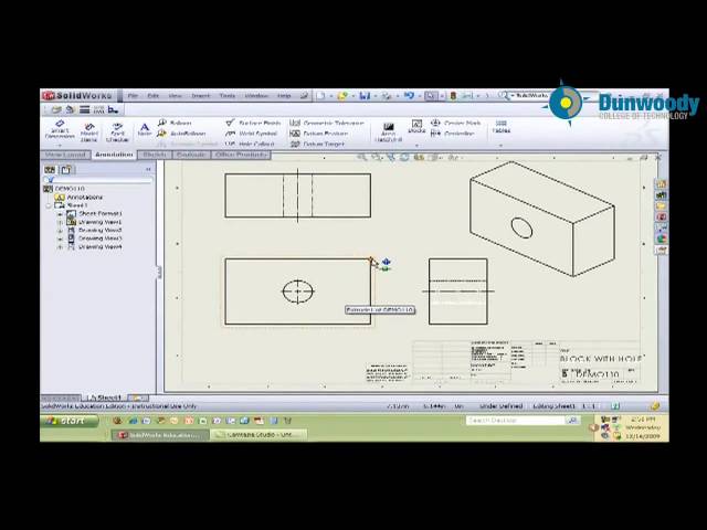 Engineering - Creating a Simple Drawing in Solidworks (Andrew Leroy)