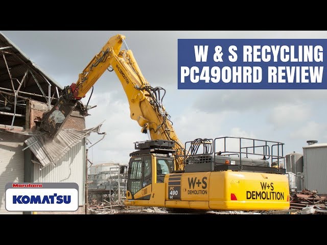 Review of a Komatsu PC490HRD Demolition Excavator by W&S Recycling