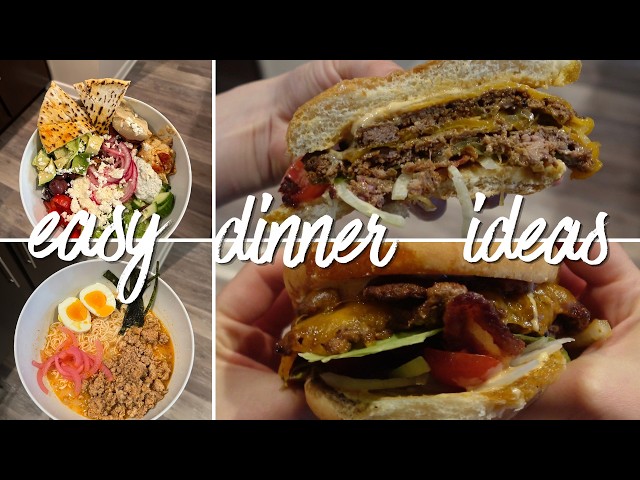EASY DINNERS I made for the week 🍽️  ( and you can too)