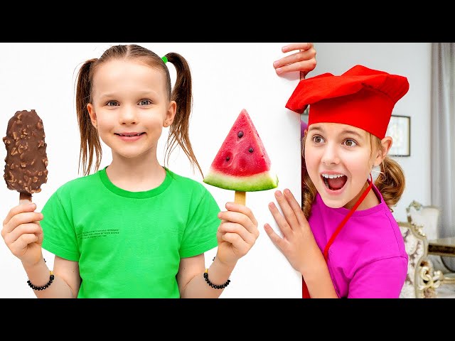 Stephi Chooses Fruits Over Ice Cream | Healthy Kids Adventure