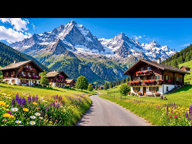     SWISS ALPS 🇨🇭 | The Most Beautiful Mountain Village in Switzerland , 4K