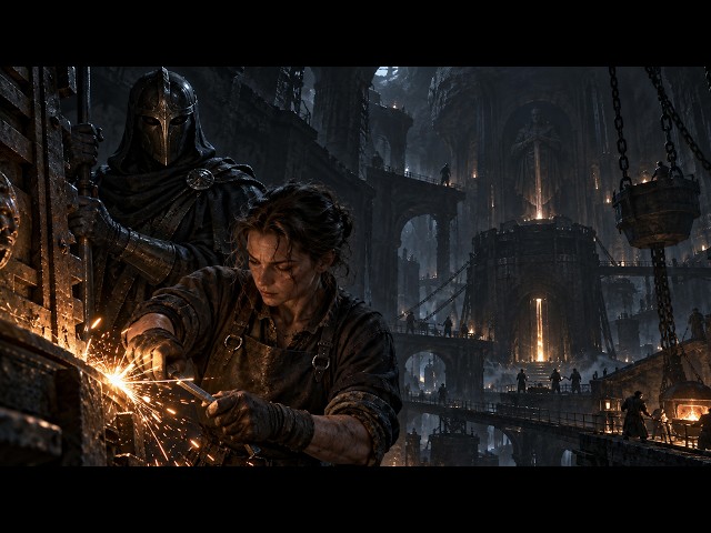 Code While the Ancient Foundry Wakes Below | Iron Sparks in the Dark