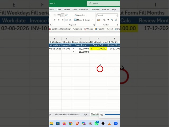 The secret Excel Autofill menu you didn’t know existed 🤫#shorts #excel