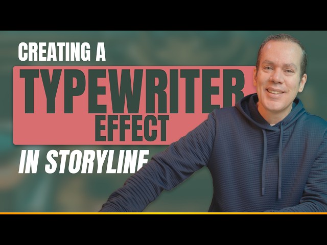 Animated Typewriter Effect in Articulate Storyline 360 JavaScript Tutorial