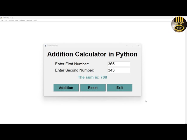 How to Create an Addition Calculator in Python using Tkinter | Beginner Tutorial