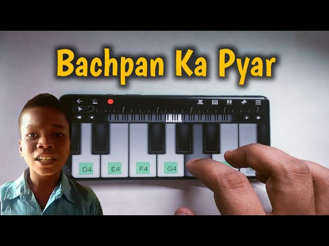 Bachpan Ka Pyar | Easy Mobile Piano Tutorial |