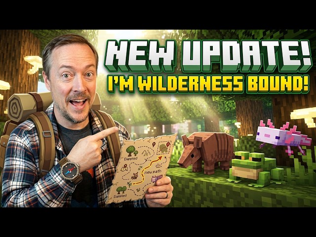 Starting Minecraft Anew 55! What's in the Wilderness Bound Update? My First Look!