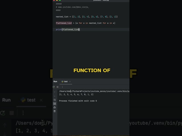 🚀 Speed Up Python Lists: Unleash Power with itertools.chain! #PythonShorts #Efficiency