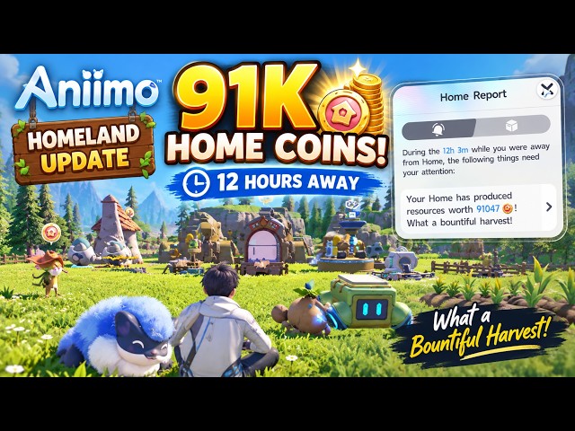 Aniimo Homeland Update: Better Production, More Home Coins & RV Progress (Level 6)