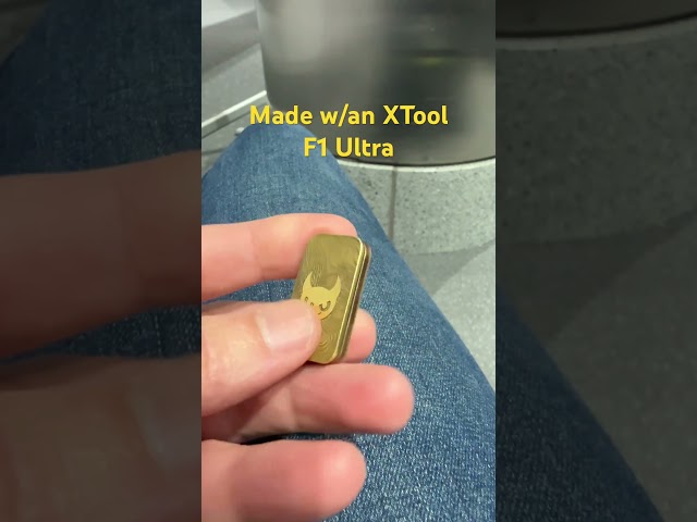 What can you make with an XTool F1 Ultra? #laserengraving #xtool #brass #fidget