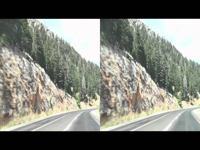 HD 3D Stereoscopic Mountain Drive