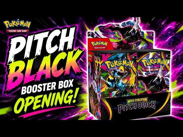 Opening a Pokémon Mega Evolution Pitch Black Booster Box!
