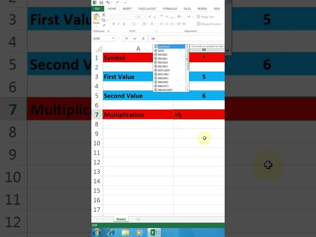 How to multiplication two value in MS Excel