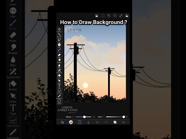 How to Draw Background#ibispaintx  #tutorial#howtoanimate#fyp#animation#viral#trending#trend#fyp