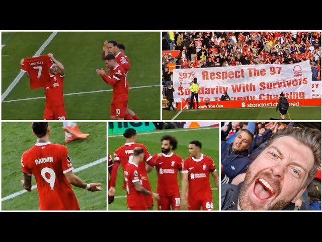 SALAH, NUNEZ, JOTA GOALS  & DIAZ TRIBUTE! LIVERPOOL 3-0 NOTTINGHAM FOREST | MATCH VLOG