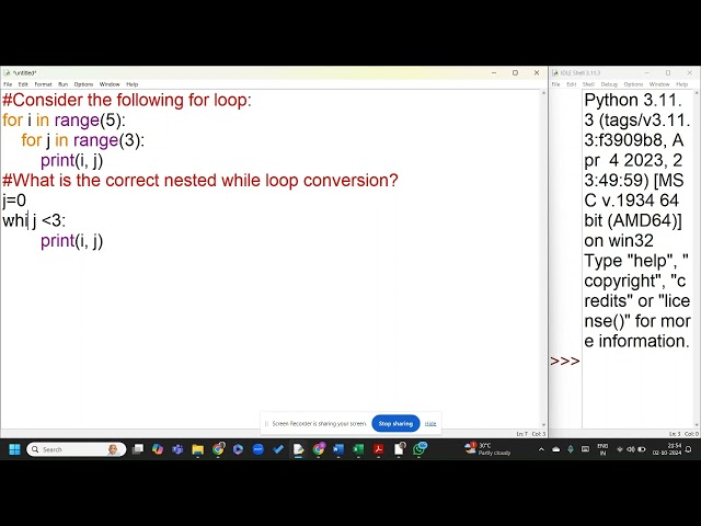 #For #While #Conversion #loop #Python #Grade11 #CBSE