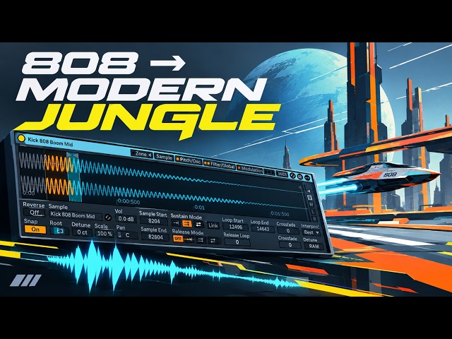 Turn an 808 Kick into a Modern Jungle Bass - Ableton Sampler