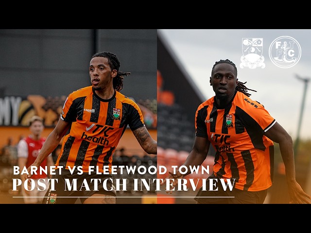 Idris Kanu & Romoney Crichlow Post-Match | Fleetwood Town