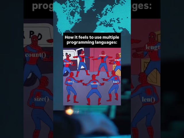 🔥 How It Feels When You Use Multiple Coding Languages 😎💻 #coding #programming #shorts