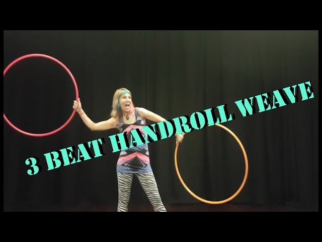 3 Beat Weave with a Handroll - Hula Hoop Twins Tutorial