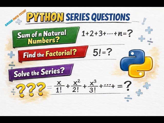 Python Sum of Series Questions || Class 11 || CBSE || Tamil