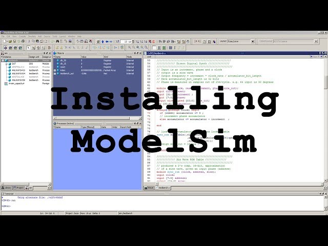 Modelsim Installation tutorial