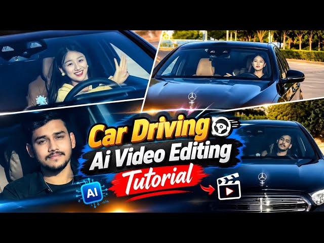 Trending Car Driving AI Video Editing Prompt | Instagram Trending Pata Chalega Song Reels Editing