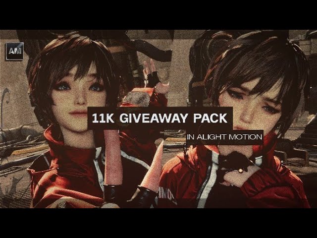 11K GIVEAWAY PACK IN ALIGHT MOTION - TRANSITION, EFFECT, FONT + QR CODE