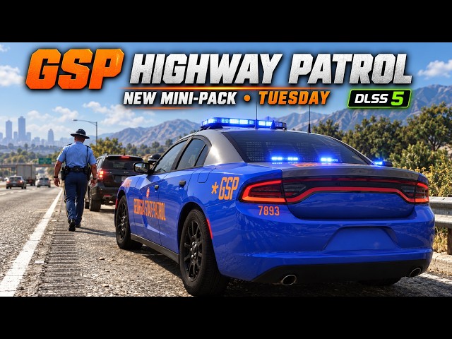 GTA 5 LSPDFR Mods | NEW GSP Mini-Pack Takes Over Highway Patrol Tuesday! 🚨 | DLSS 5