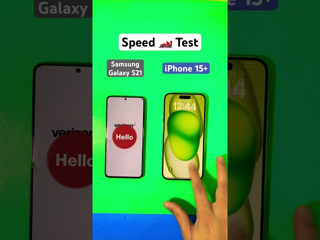 Samsung Galaxy S21 vs iPhone 15+ Speed Test #shorts #iphone #samsung