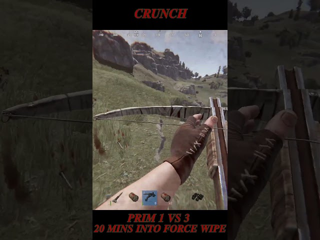 Prim 1 V 3  just into force wipe #chillvibes #rust #rustlord #gaming #rustgood #solo