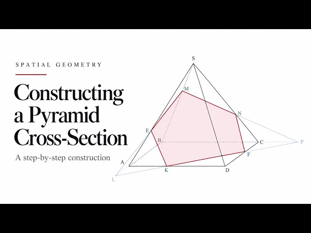 Constructing a Pyramid Cross-Section | Step-by-Step Geometry