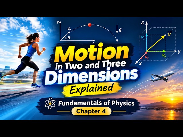Motion in Two and Three Dimensions Explained | Fundamentals of Physics Chapter 4