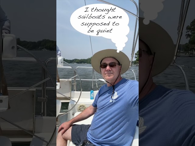 loud sailboat #sailing #sailboat #dieselengine