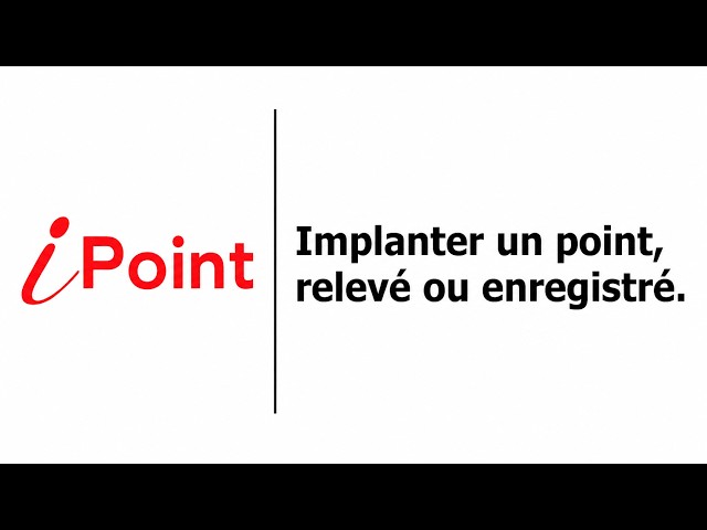 How to Stake Out a Surveyed or Saved Point in iPoint | Tutorial