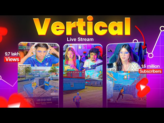 YouTube Par Vertical Live Stream Kaise Kare 🔥 Grow Fast Subscribers (2026) | FREE FIRE