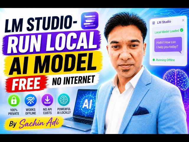 LM Studio- Run Local AI Model Free No Internet" by Sachin Adi| SAcademy