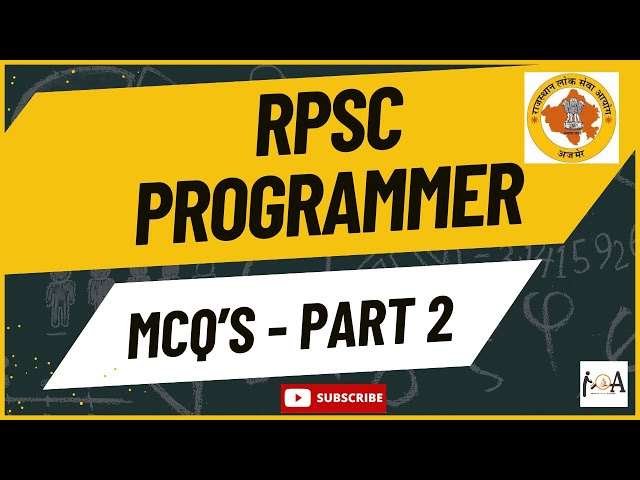 Most Important RPSC Programmer Exam MCQs - Practice and Preparation