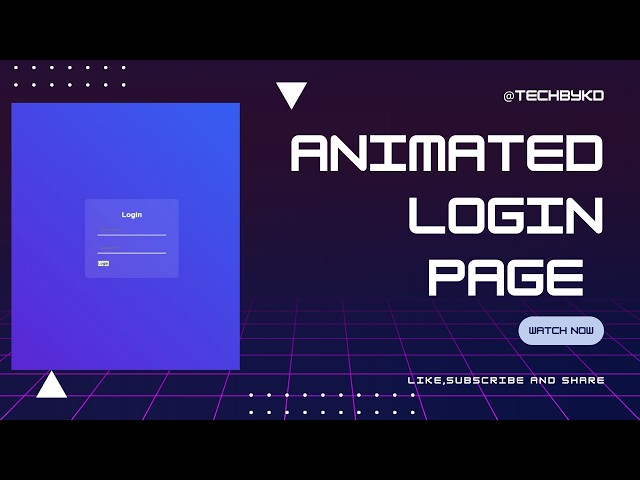 Animated Login Page in HTML & CSS | No JavaScript 😱📄