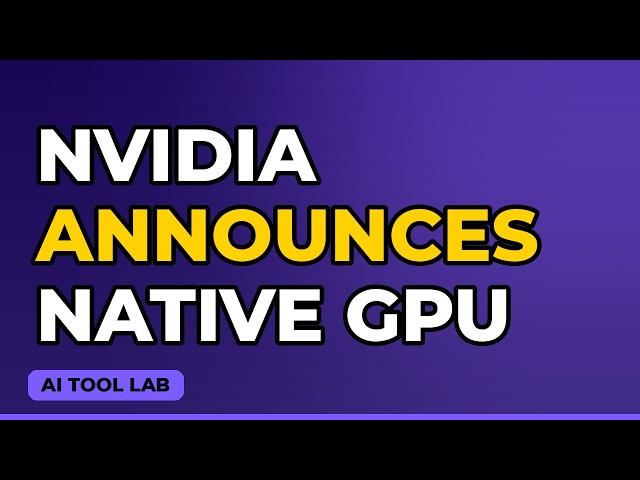Nvidia announces native GPU programming in Rust