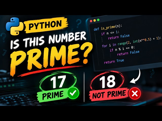 How to Check if a Number is Prime in Python 🐍 | Python Coding #shorts #prime #pythonprogramming