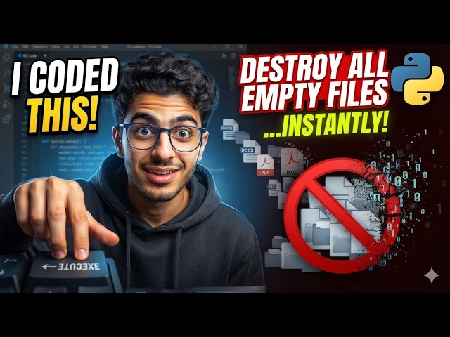 Clean Up Thousands of Empty Files in Seconds (Python Automation)