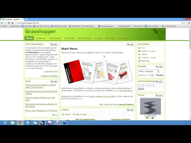 09 - How to get Support and find Samples - Grasshopper Basics