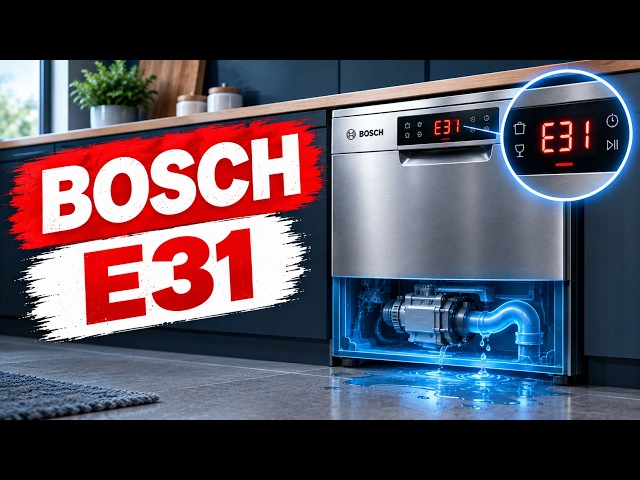Bosch Dishwasher E31 Error, What It Means and How to Fix It