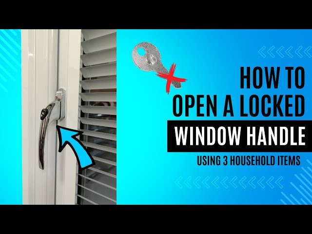 3 Easy Household Items to Open a Locked Window Handle Fast | DIY Home Fix Tips